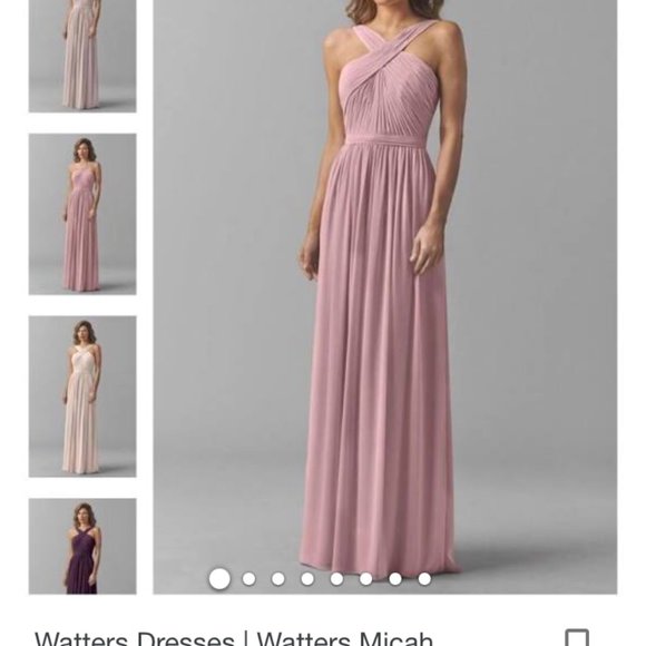 Watters & Watters Lavender/Lilac Long Dress size 2 - Picture 9 of 9